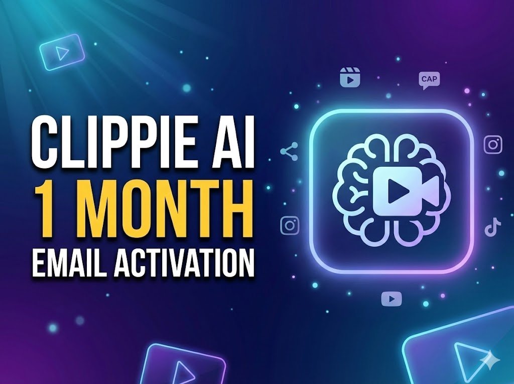 Clippie AI – 1 Month Official Subscription (Personal Email Activation)